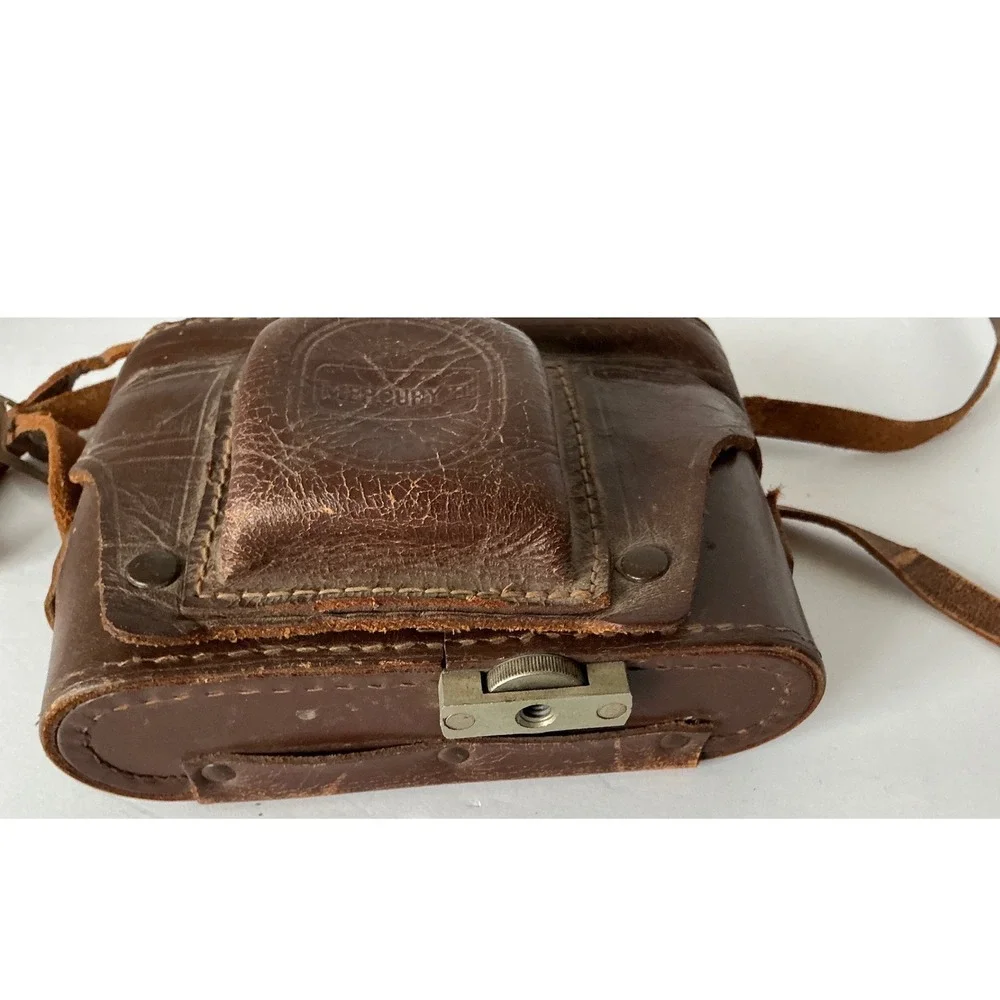 Universal Vintage Mercury II CX 35mm Camera Leather Case Brown Mid Century AS IS